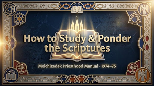 1974/75 - Melchizedek Priesthood Manual | Doctrine Lesson 4: How to Study and Ponder the Scriptures